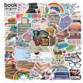 Artsy Home Reading Stickers for Laptops Cellphone Guitar - 25/50 Pcs. 