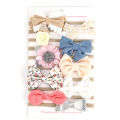 Baby Girls Headbands Set, New Hair Bows Elastic Kids Nylon Hairbands Cute Velvet Chiffon Leather Headbands-10pcs/pack. 