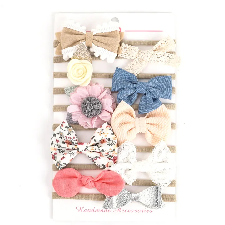 Baby%20Girls%20Headbands%20Set,%20New%20Hair%20Bows%20Elastic%20Kids%20Nylon%20Hairbands%20Cute%20Velvet%20Chiffon%20Leather%20Headbands-10pcs/pack%20-%20Image%208