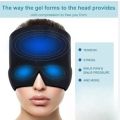 Migraine Relief Cap, Cold Therapy Headache Relief Hat/Ice Head Wrap/Ice Pack Mask, Cold Compress Headache Relief Cap for Tension, Sinus & Stress. 
