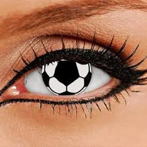 Neo%20Cosmo%20(Zero%20Power)%20White%20Black%20Balls%20Crazy%20Contact%20Lenses%20Without%20Power%20One%20Pair%20-%20Image%203