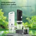 Portable Electric Espresso Coffee Machine Cordless Heat and Cold Brew 3oz Single Serve Mini Coffee Maker with 3-IN-1 Coffee Powder/N Capsule/DG Capsule 20Bar Pump Pressure Rechargeable 9600mAh Battery. 