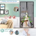 Magnet Fly Screen Door Insect Protection, Magnetic Mosquito Net,Automatic Closed Anti-Mosquito Curtain for Balcony and Patio Door-Black. 