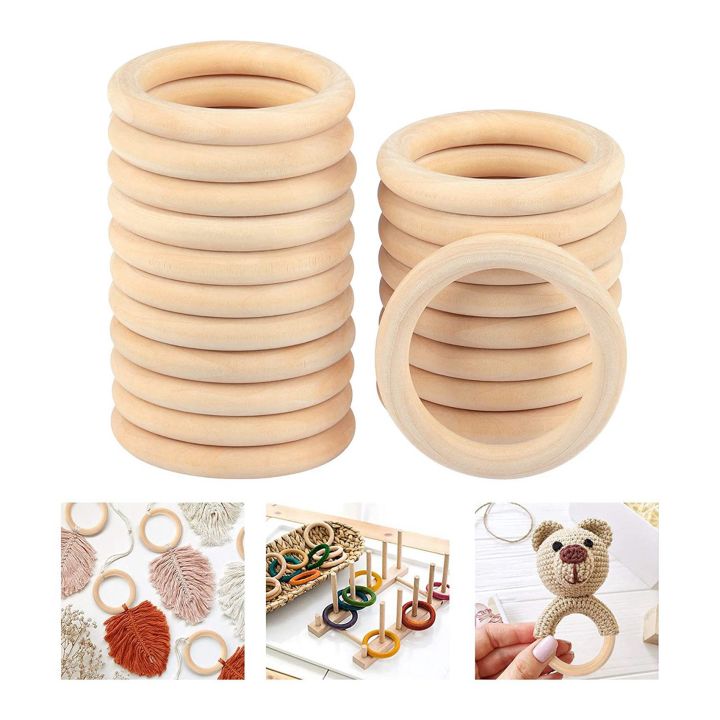 NCANRUI%2060Pcs%2070mm%20Wood%20Rings,Wooden%20Ring%20Wood%20Circles%20for%20DIY%20Crafts,%20Macrame%20Plant%20Hanger,Ornaments%20and%20Jewelry%20Making%20-%20Image%204