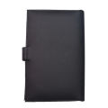 Black PU Leather Plain Design File Folder 9*6 Inch. 
