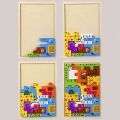 Creative Geometric Three-dimensional Puzzle Boards Space Training Colorful Shape Matching Puzzle Occupation Tangram Wooden Animal Jigsaw Kids/Children/Toddler. 