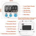 Big Screen Electronic Timer Large LCD Digital Kitchen Cooking Timer Count Down Up Clock Loud Alarm Magnetic. 