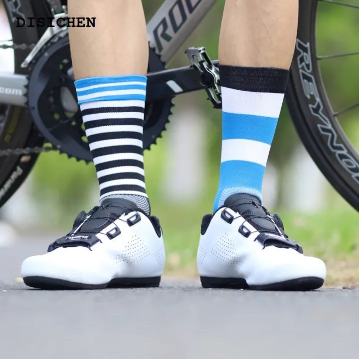 DISICHEN%20Hot%20Selling%20Stripe%20Cycling%20Socks%20Elastic%20Fit%20Professional%20Cycling%20Comperssion%20Sports%20Socks%20Healthy%20Comfortable%20Improve%20Muscle%20Strength%20-%20Image%205