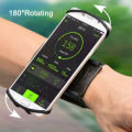 3.5 to 6 Inches Running Phone Wristband 180 Degree Rotatable Free Hand Bag Belt Wrist Strap Jogging Cycling Gym Arm Band Bag. 