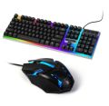 MILANG T6 Multimedia Key Support Rainbow Backlit Gaming Keyboard And Mouse. 