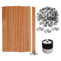 100 Wooden Wicks for Candle Making, for Candle Making, Wooden Wicks+Metal Clips A 1Set. 