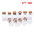 10PCS Mini Glass Bottles with Cork Stopper Clear Bottle Vial Wedding Decoration. 