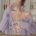 Sunscreen Cardigan Top Women's Summer Thin Summer Knitted Cardigan Long-sleeved Black Outer Short Air-conditioning Shirt. 