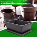 NAMUNY Large Flower Pot Rectangle Bonsai Nursery Planter Balcony Container 29X21X10.5cm. 