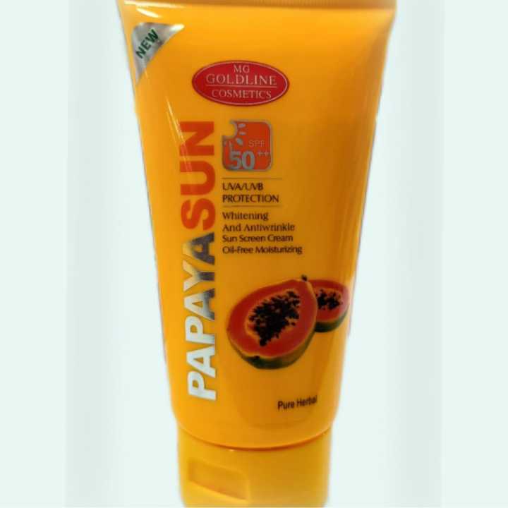 MG Goldline Cosmetics Papaya Sunblock SPF 50++(150ml) - Original Genuine Product of Korea
