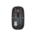 Transparent Magnetic Mouse Dual-mode Rechargeable BT Wireless 2.4ghz Usb Gaming Portable Mouse For Laptop Tablet PC Notebook. 