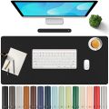 Portable Laptop Gaming Keyboard Mice Mat Waterproof PU Leather Desk Protective Mat Mouse Pad. 