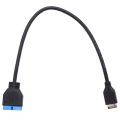 3X USB 3.1 Front Panel Header to USB 3.0 20Pin Header Extension Cable for Motherboard 20cm. 