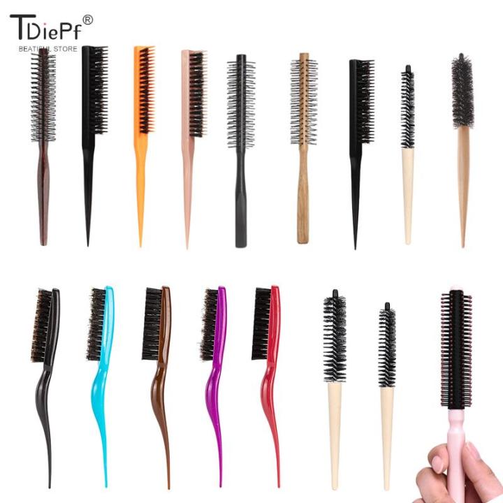 Wenefang%20Fashion%20Small%20Round%20Hair%20Brush%20Pro%20Salon%20Teasing%20Back%20Hair%20Brushes%20Wood%20Slimline%20Comb%20Hair%20Brush%20Extension%20Hairdressing%20Styling%20DIY%20Tool%20-%20Image%202