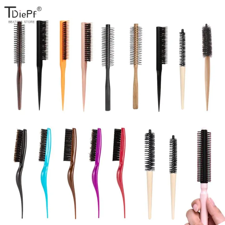 Wenefang%20Fashion%20Small%20Round%20Hair%20Brush%20Pro%20Salon%20Teasing%20Back%20Hair%20Brushes%20Wood%20Slimline%20Comb%20Hair%20Brush%20Extension%20Hairdressing%20Styling%20DIY%20Tool%20-%20Image%202