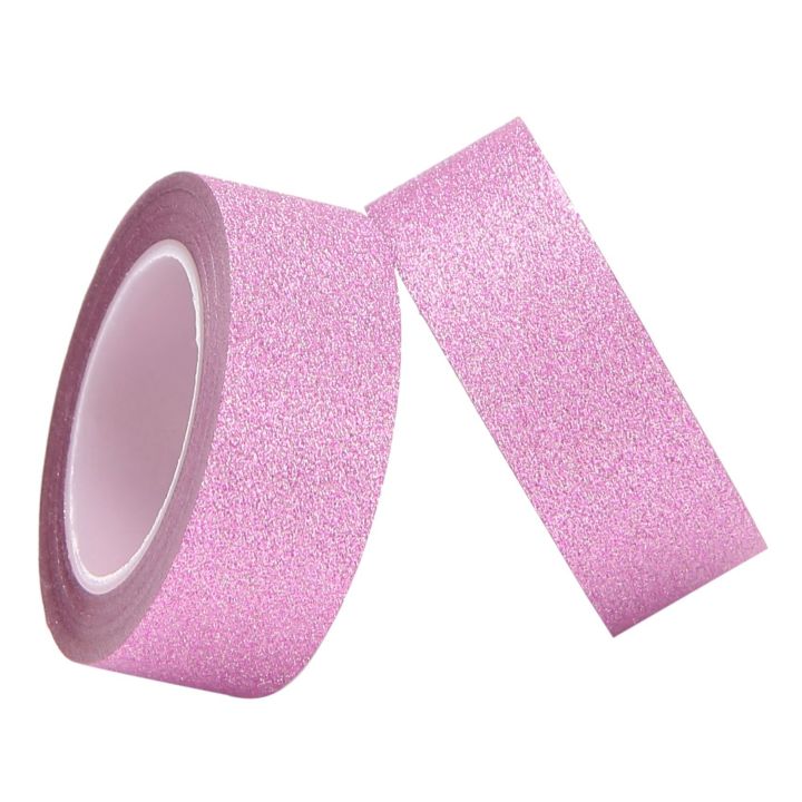4%20Pcs%2010M%20Glitter%20Washi%20Tape%20Stick%20Self%20Adhesive%20Decorative%20Craft%20DIY%20Paper%20Pink%20-%20Image%206