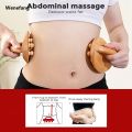 Wenefang 14 Beads Handheld Gua Sha Massage Brush Natural Wood Waist Leg Body Meridian Scraping SPA Therapy Anti Cellulite Relaxation Tool. 