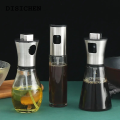 DISICHEN New style 200ml Oil Spray Bottle Stainless steel Kitchen Cooking Olive Oil Dispenser Camping BBQ Vinegar Soy Sauce Sprayer Containers. 