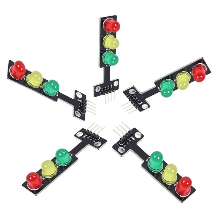 Spreeshop%205PCS%20Mini%20Traffic%20Light%20LED%20DC%205V%205MM%20Display%20Module%20DIY%20Project%20Kit,%20Traffic%20System%20Model%20Traffic%20Light%20-%20Image%207