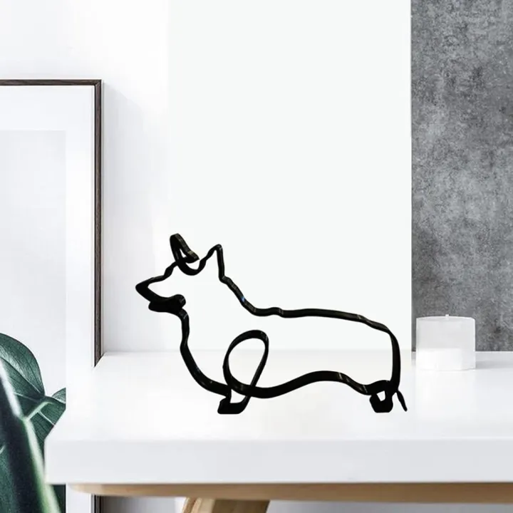 FORIDE%20Dog%20Minimalist%20Art%20Sculpture%20Wrought%20Iron%20Desktop%20Ornament%20Dog%20Art%20Sculpture%20Artwork%20Interesting%20Statues%20Home%20Office%20E%20-%20Image%206