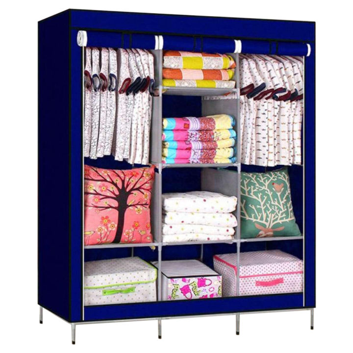 Large%20Capacity%20Cloth%20Wardrobe:%20Reinforced%20with%20Thick%20Steel%20Tube,%20Dustproof%20Fabric,%20Folding%20Clothes%20Storage%20Cabine,%20Cloth%20Daraz%20-%20Image%204