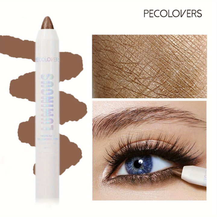 New%201PC%20Brown%20Eyeshadow%20Stick%20Long%20Lasting%20Pearlescent%20Glitter%20Monochrome%20Eyeshadow%20Pencil%20Brightening%20Eye%20Makeup%20Highlighter%20Pen%20-%20Image%203