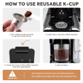 NAMUNY For CFP201 CFP301 Coffee Machine Three-Hole K Cup Circulation Stainless Steel Coffee Capsule Filter,1Pcs. 