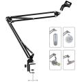 Adjustable Professional Desk Recording Microphone Arm Stand With Microphone Clip,Table Mounting Clamp. 