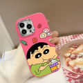 Crayon Shin-chan Phone Case Compatible for IPhone 15 11 7Plus XR 13 11 12 14 15 Pro Max 7 8 Plus XS Max Shockproof Soft Cover. 