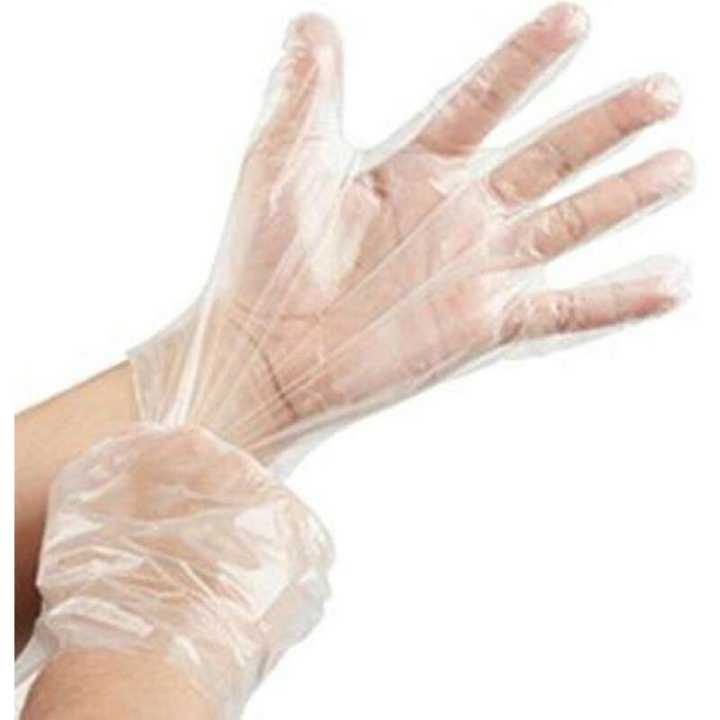 Disposable Transparent Food Safe Clear Plastic Gloves 100 Pcs Daraz