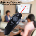 Durable Control Powerpoint Smart Presenter Infrared Remote Remote Presentation PPT Laser Flip Pen Laser Pointer Remote Controller Powerpoint PPT Clicker Presenter. 