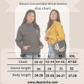 Daamicha Convertible Ladies Windcheater to Bag (Grey Color). 