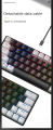 KA646 Mini Wired Mechanical Gaming Keyboard - 60% Compact RGB Backlit Hot Swap Keyboard. 