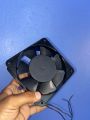 Square Fan 220V AC Power Cooling Fan 4.75" (12X12X3.8CM),(120MM Fan), Axial Metal Black Fan. 