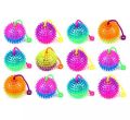LED Flashing Bouncing Spiky Ball Squeezy Toys by Crown Aquatics. 