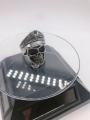 Sale】New Titanium Steel Ring Undead Skull Finger Retro Trendy Men's Stainless Steel Hat Double Eagle Officer Ring. 