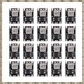 (GREH) 20pcs Mini DC-DC Buck Converter Board 5V-30V to 3.3V Regulator PCB Board Power Supply Step-Down Module. 