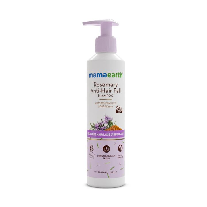 MammaEarth Rosemary Anti-Hair Fall Shampoo with Rosemary & Methi Dana - 250ml