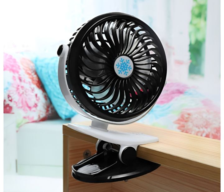 Clip%20On%20Mini%20Desk%20Fan%20Portable%20Handheld%20Fans%20With%20Rechargeable%20Battery(Included)/Usb%20Powered%20Operated%20Table%20Fan%20-%20Image%203