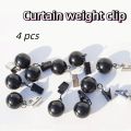 4 pcs Pendant Gravity Ball Curtain Weight Ball Windproof Durable Table Cloth Weights Rustproof with Clip Heavy Duty Drapery Weights Outdoor Use. 