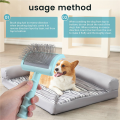 Firm Slicker Brush for Dogs- Extra Long Pin Slicker Brush for Large Dog Pet Grooming Wire Brush and Deshedding (Green). 