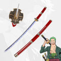 One Piece Anime Wanted Zoro Sandai Kitetsu 104 cm Long Wooden Blade. 
