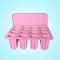 New Style (1set/lot) Silicone Popsicle Mold 16 Rectangle Cuboid Shape Ice Cream Mold with Lid Bakeware. 