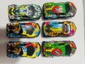 6 Pc Pack Die Cast Racing Car Pull Back Vehicle Toys for Kids Metal Body. 