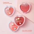 one Productei Blush Makeup Love Palette 4 Color Mineral Powder Peach Red Rouge Lasting Natural Hawthorn Cheek Tint Waterproof Blusher Cosmetic. 